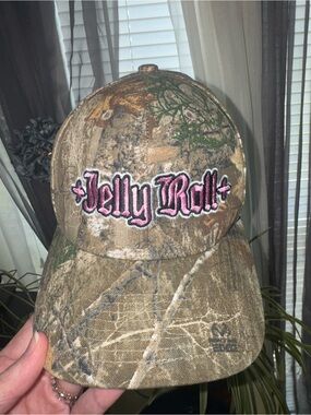 Realtree Jelly Roll Camo Hat - Pink Logo